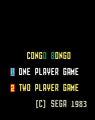 Congo Bongo Title Screen